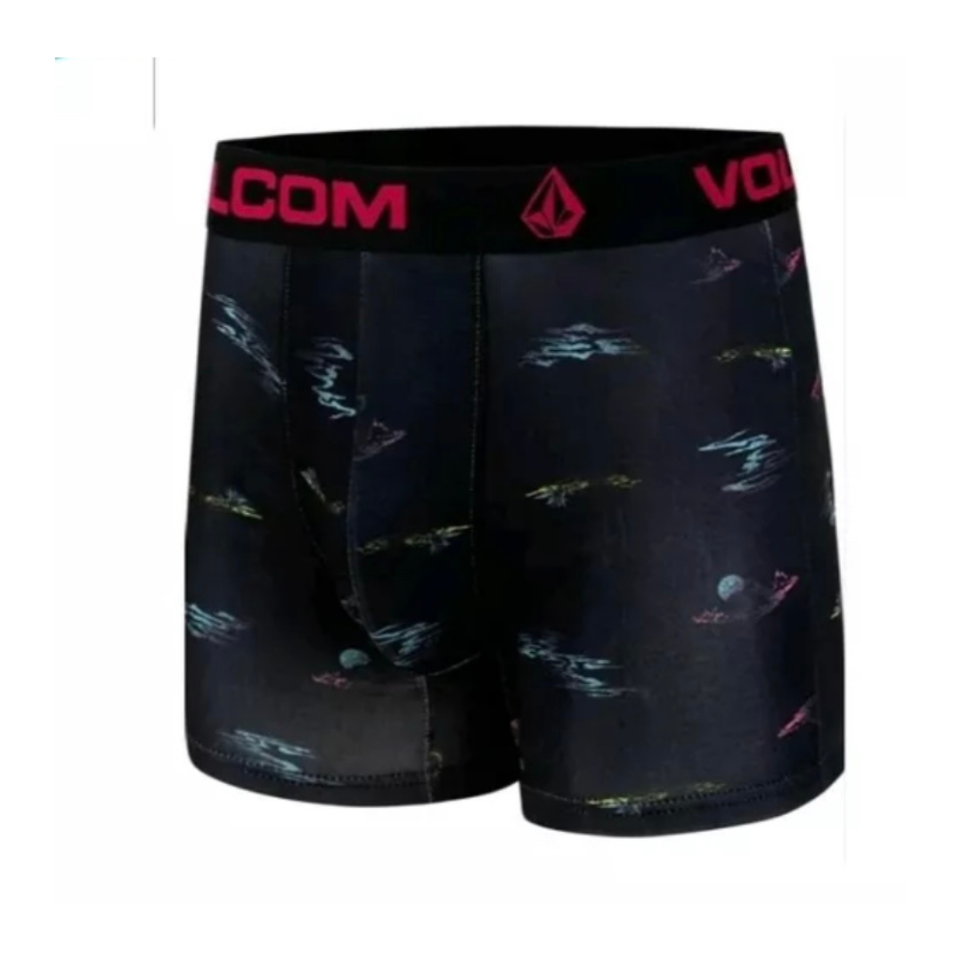 Boxers Briefs Volcom 🏄🏽‍♂️ Tela Performance color azul oscuro y diseño de luna Talla L