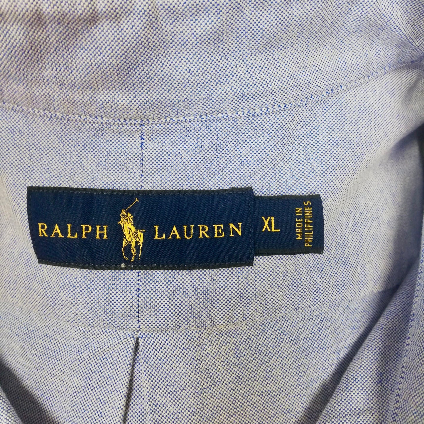 Camisa de botones Polo Ralph Lauren 🏇🏼 Oxford en color celeste Talla XL Entalle Regular (ver descripción)