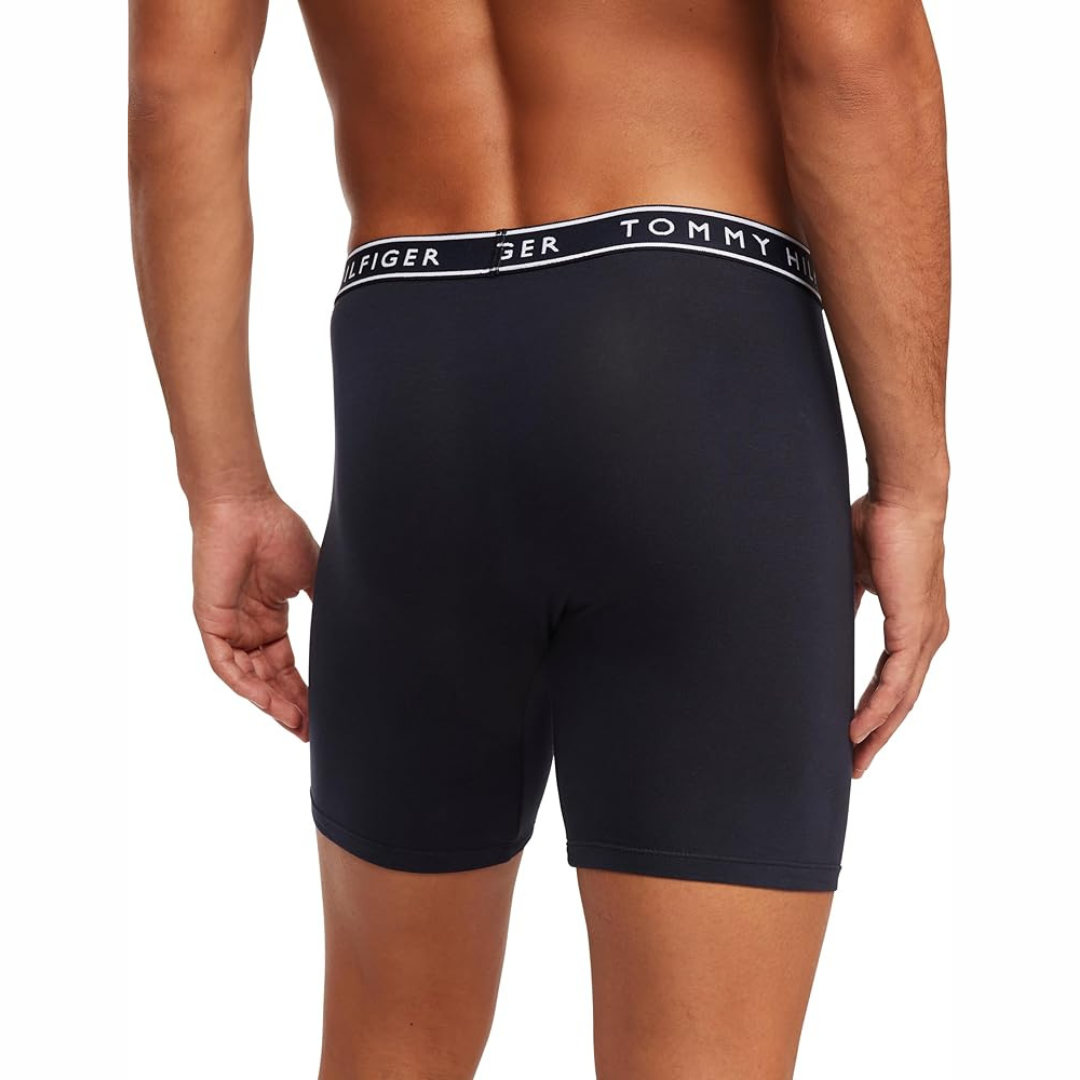 Boxer Briefs Tommy Hilfiger 🇺🇸  Tela algodón stretch color azul navy Talla L