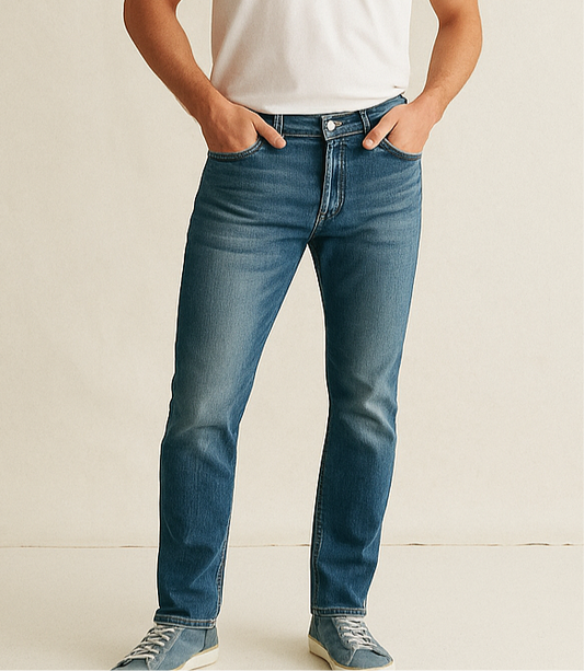 Pantalón jeans color azul oscuro Levis Strauss Talla 31x32 Corte Slim Fit Stretch