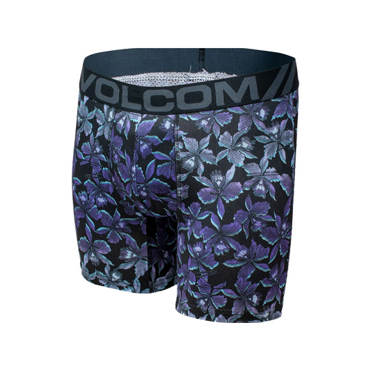 Boxers Briefs Volcom 🏄🏽‍♂️ Tela Performance color azul oscuro y diseño floral Talla L