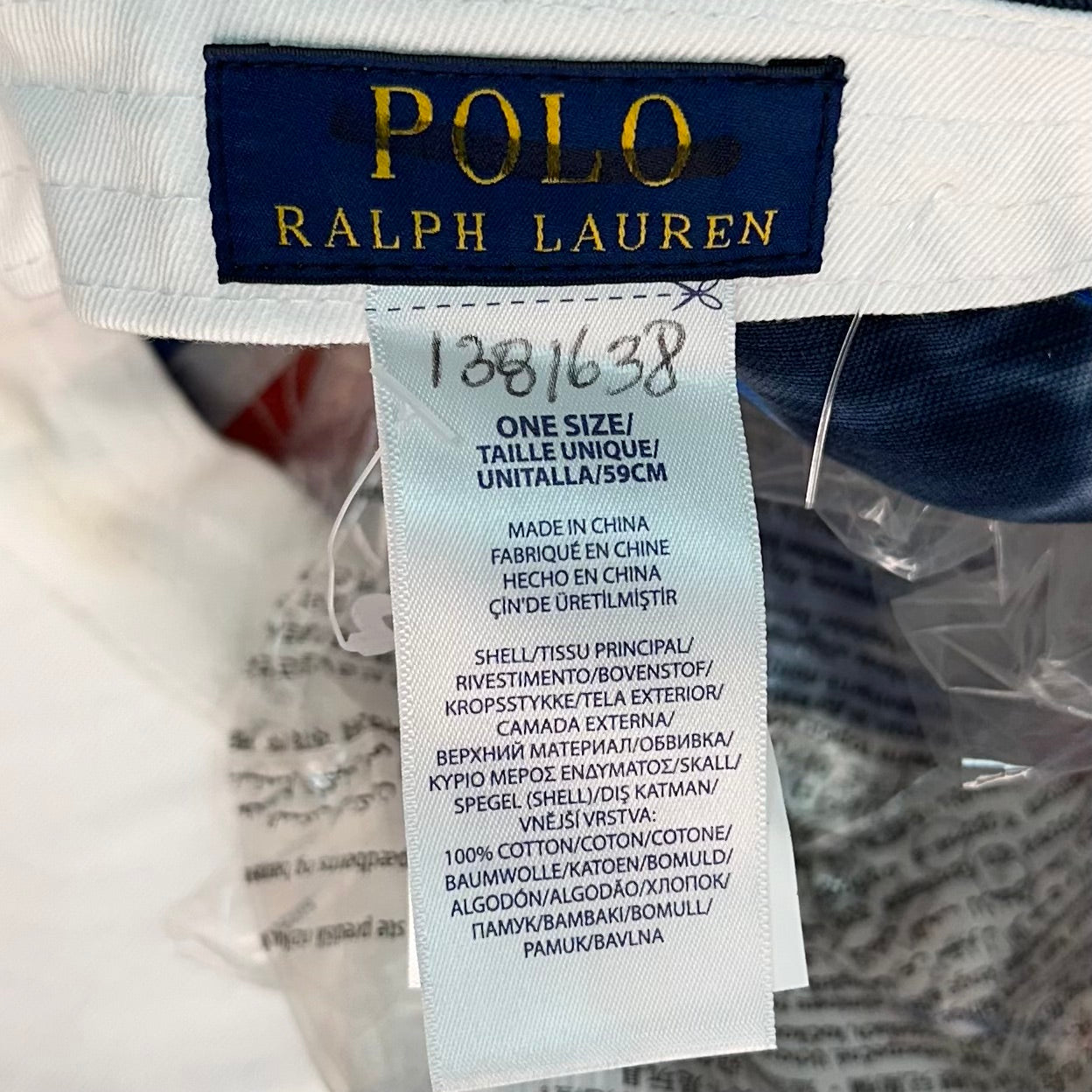 Gorra Polo Ralph Lauren 🏇🏼 con diseño tie-dye multicolor y logo tradicional en azul oscuro