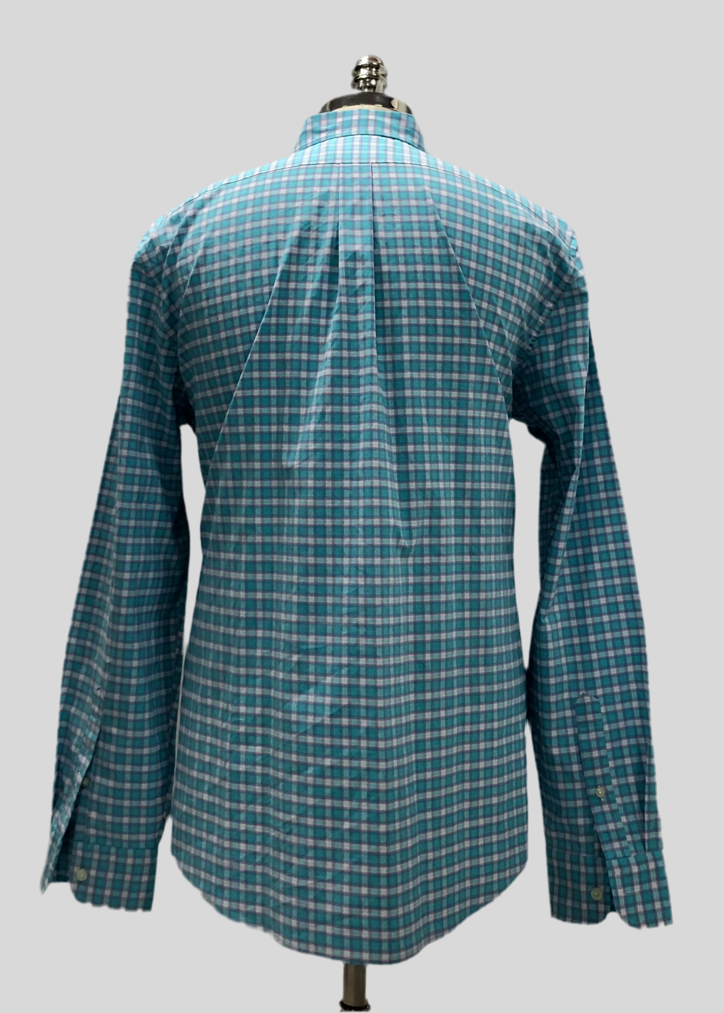 Camisa de botones Vineyard Vines 🐳 Performance con patrón de cuadros en color rosado, turquesa y blanco Talla XL Entalle Regular