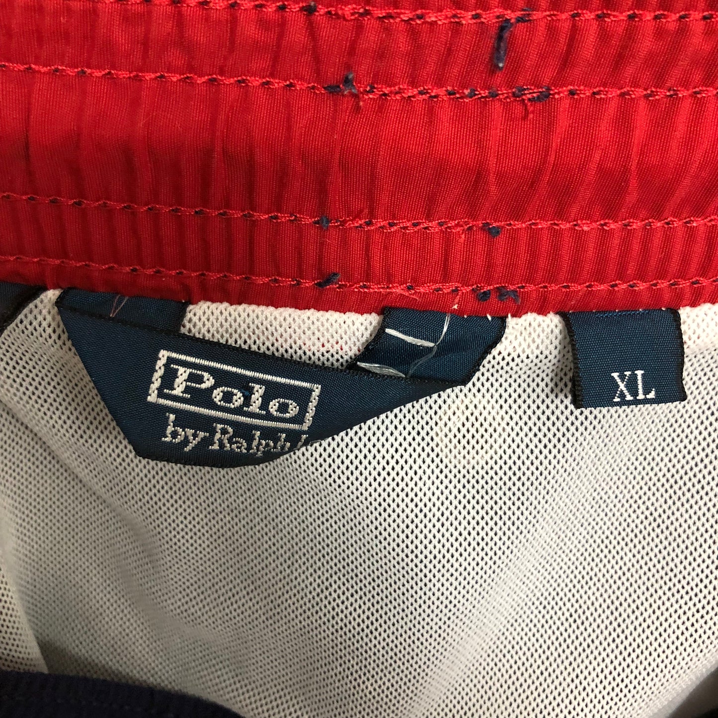 Short de baño Polo Ralph Lauren 🏇🏼color azul navy y logo bordado en color rojo talla XL