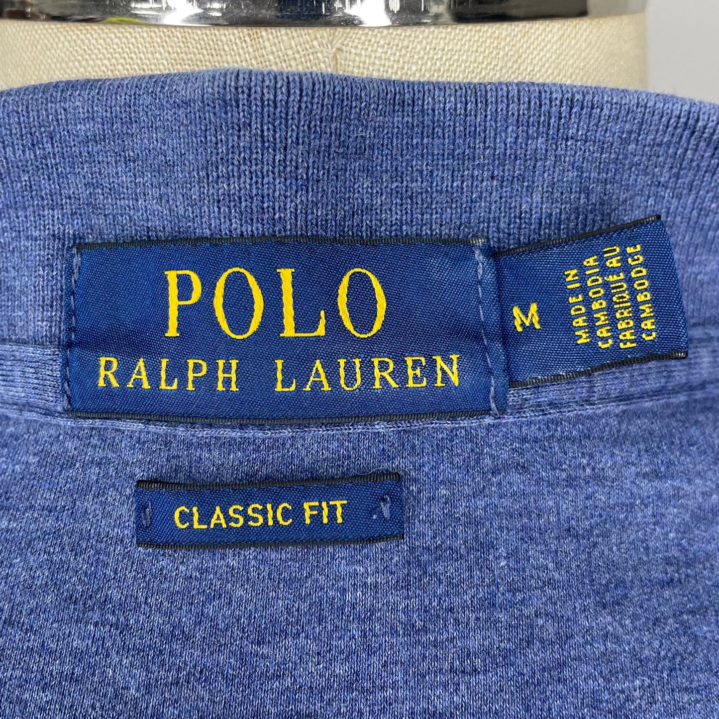 Camiseta Polo Ralph Lauren 🏇🏼 color azul grisáceo Talla M Entalle Clásico