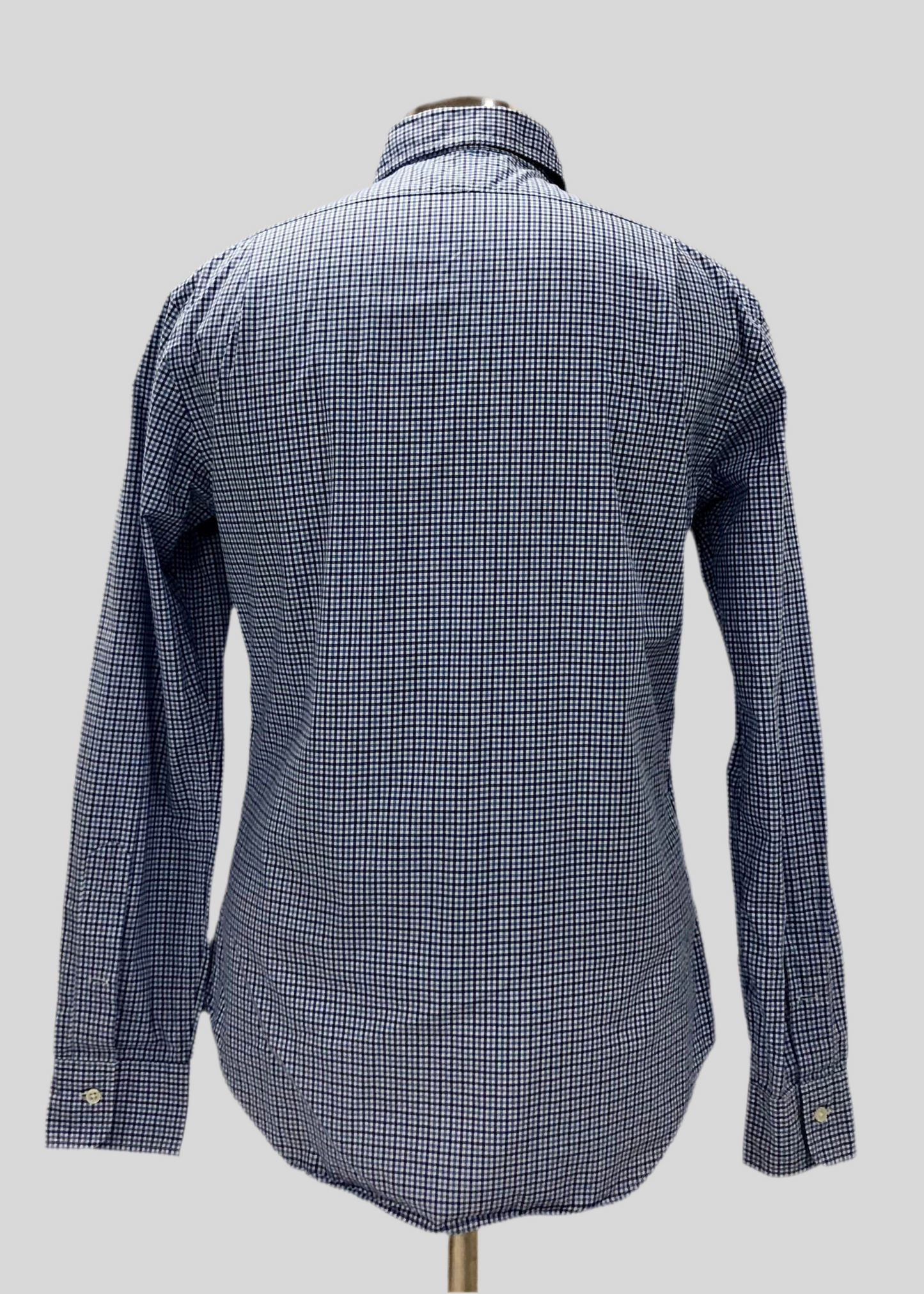 Camisa Polo Ralph Lauren 🏇🏼 con patron de cuadros celeste, azul y blanco Talla M Entalle Slim Fit