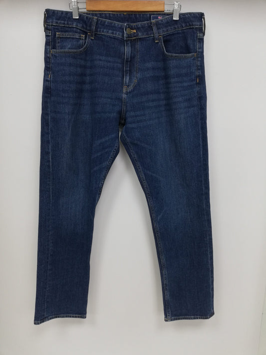 Pantalon jeans Vineyard  Vines 🐳 color azul oscuro Talla 35x30 Corte Slim Straight