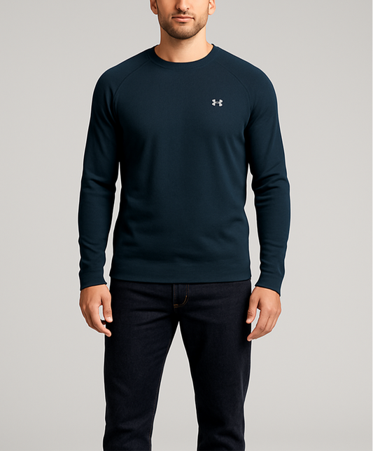 Camiseta cuello redondo Under Armour 🏋🏽 Waffle color negro Talla L Entalle Regular