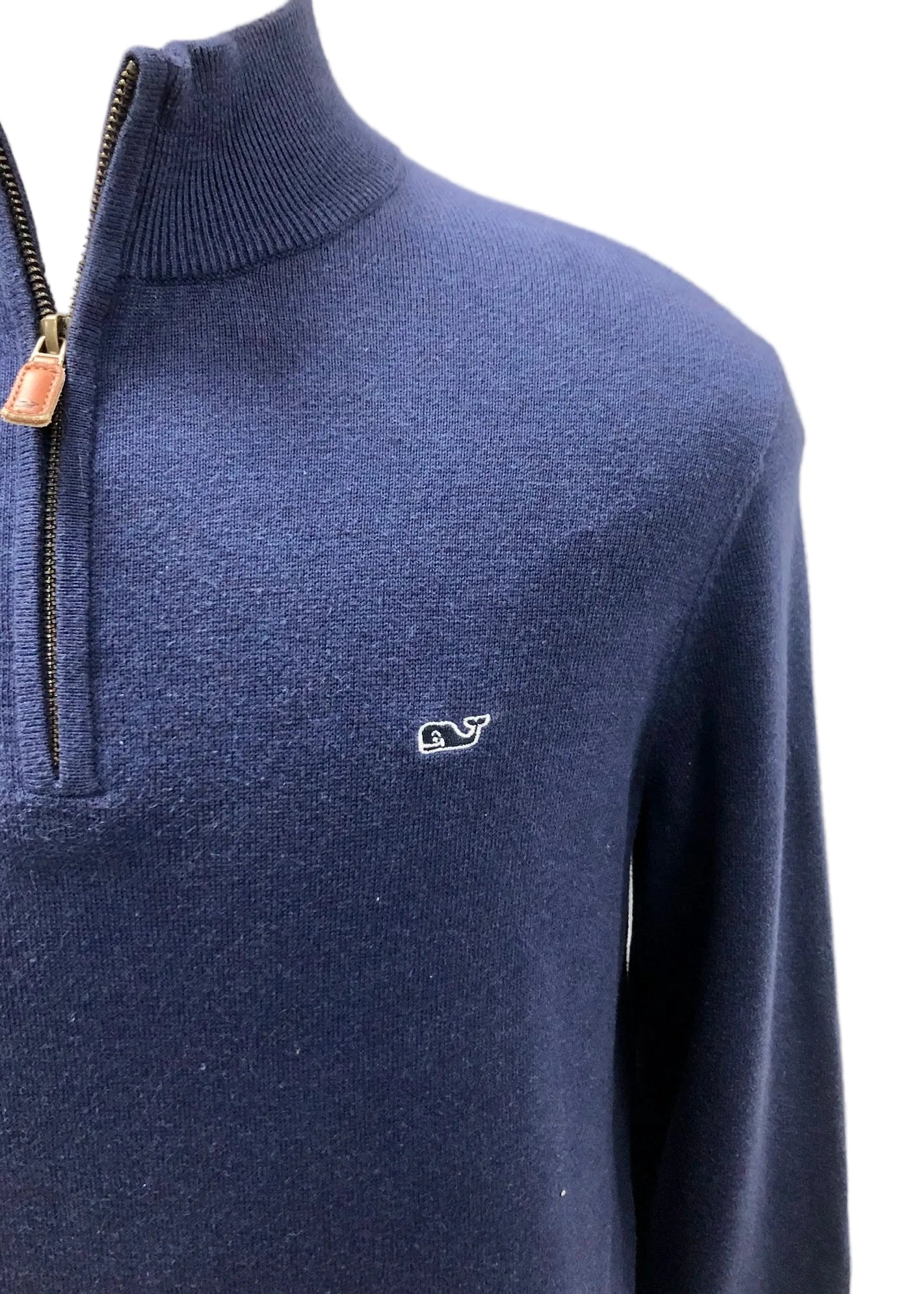 Sueter Jersey Vineyard Vines 🐳 color azul navy Tela algodón Pima Talla M
