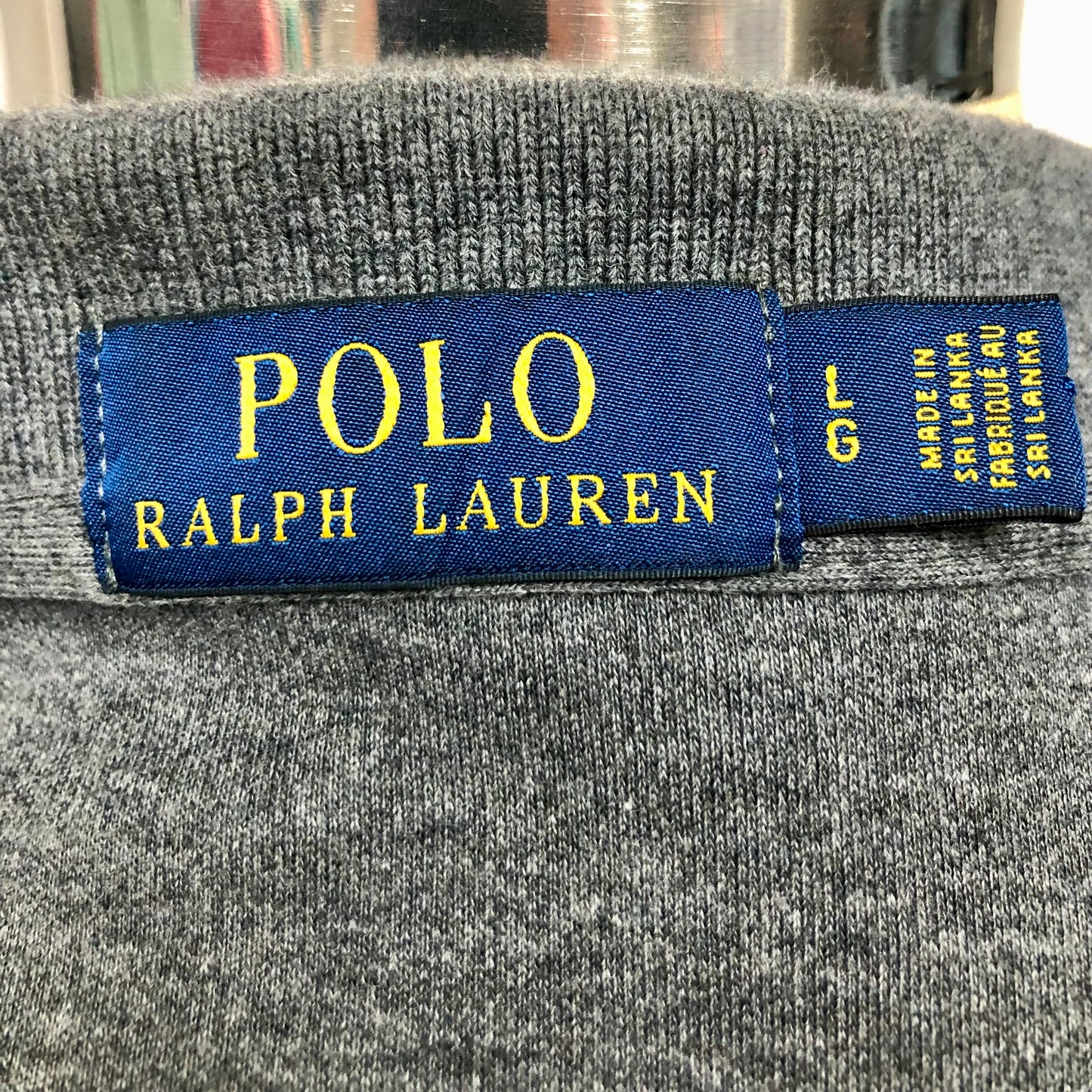 Camiseta Polo Ralph Lauren 🏇🏼 color gris oscuro con Talla L Entalle Regular (ver descripción)