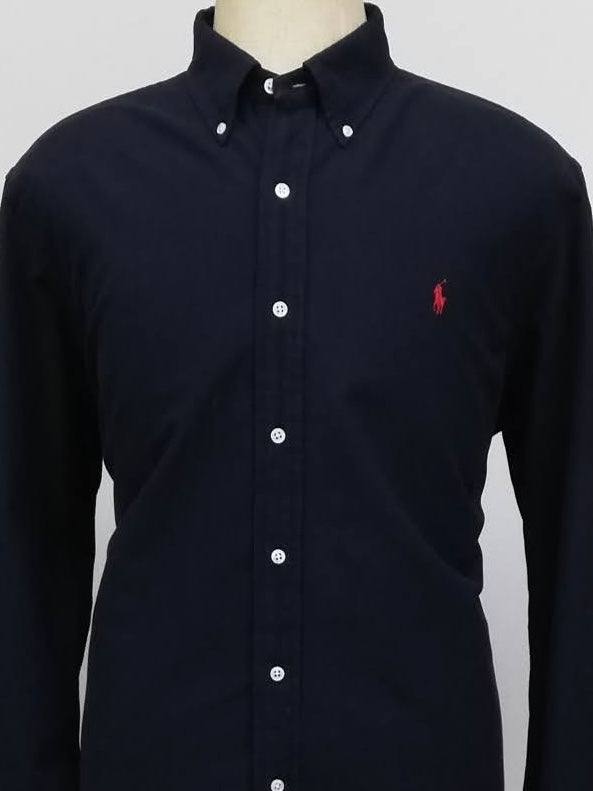 Camisa de botones Polo Ralph Lauren 🏇🏼 en color negro Talla XL Entalle Clásico