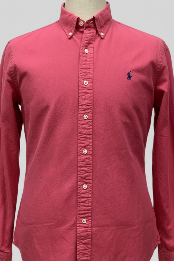 Camisa de botones Polo Ralph Lauren 🏇🏼 Oxford en color rosado magenta Talla XXL Entalle Clásico