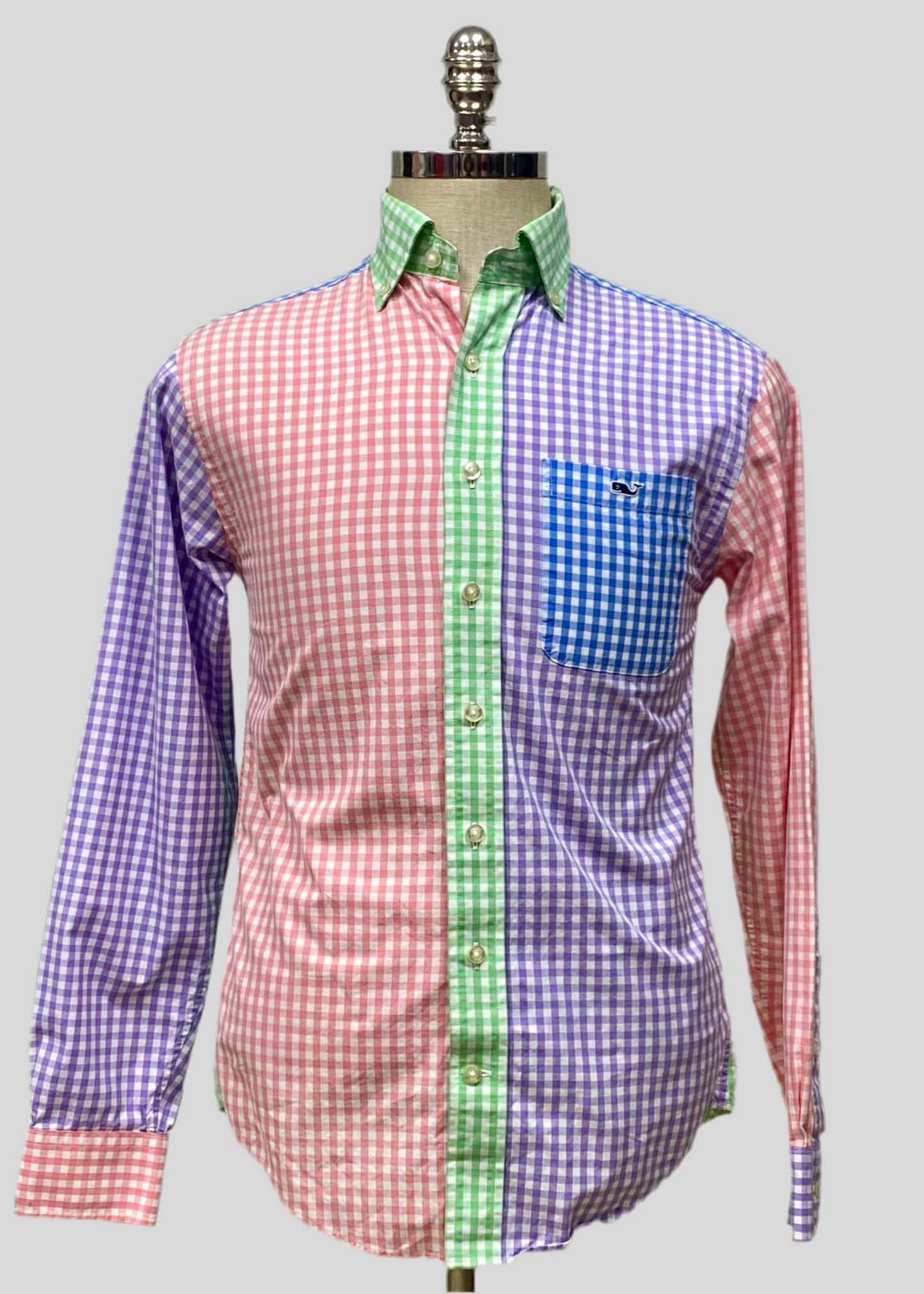 Camisa Vineyard Vines 🐳 de cuadros gingham multicolor Talla XS Entalle Regular