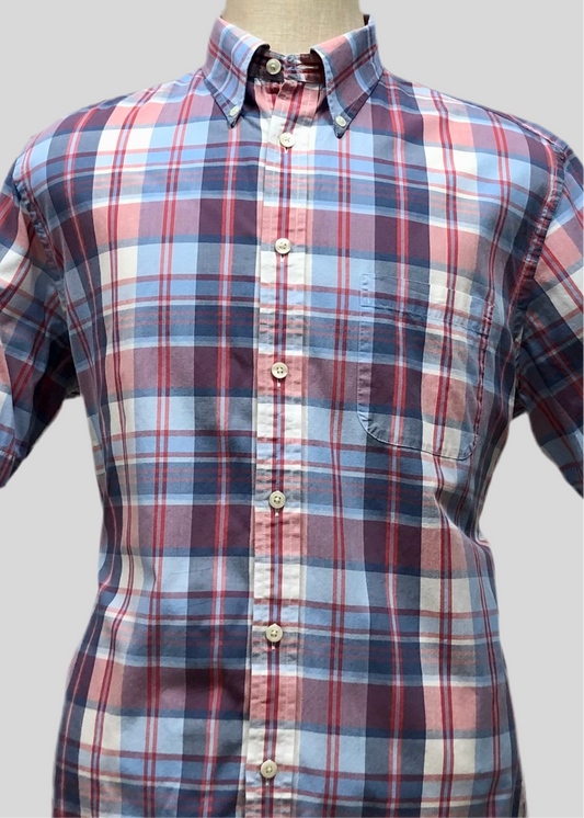 Camisa Brooks Brothers 🐑 de cuadro en rojo, azul y blanco Talla L Entalle Regular