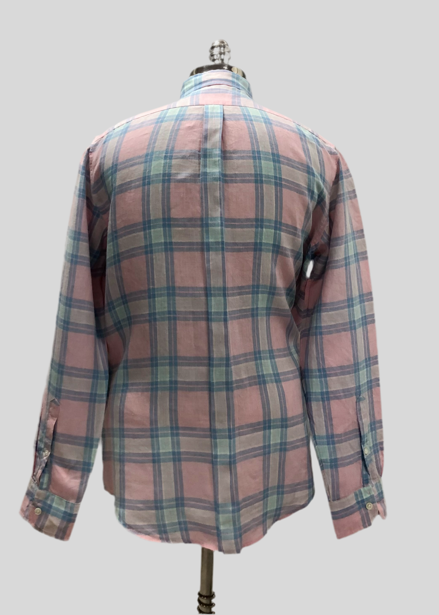 Camisa de botones Vineyard Vines 🐳 De Lino color de cuadros en rosado, celeste y azul Talla S Entalle Clásico