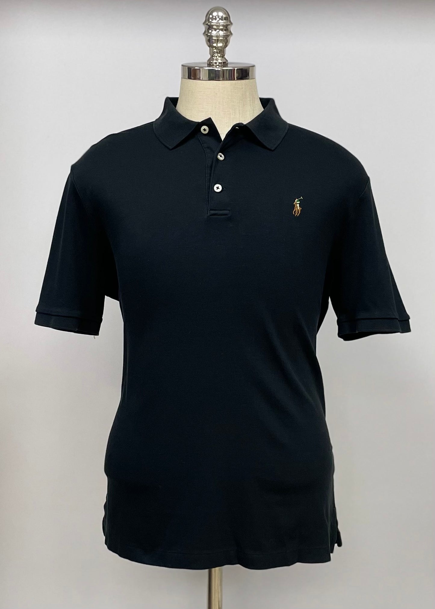 Camiseta Polo Ralph Lauren 🏇🏼color negro Talla L Entalle Clásico