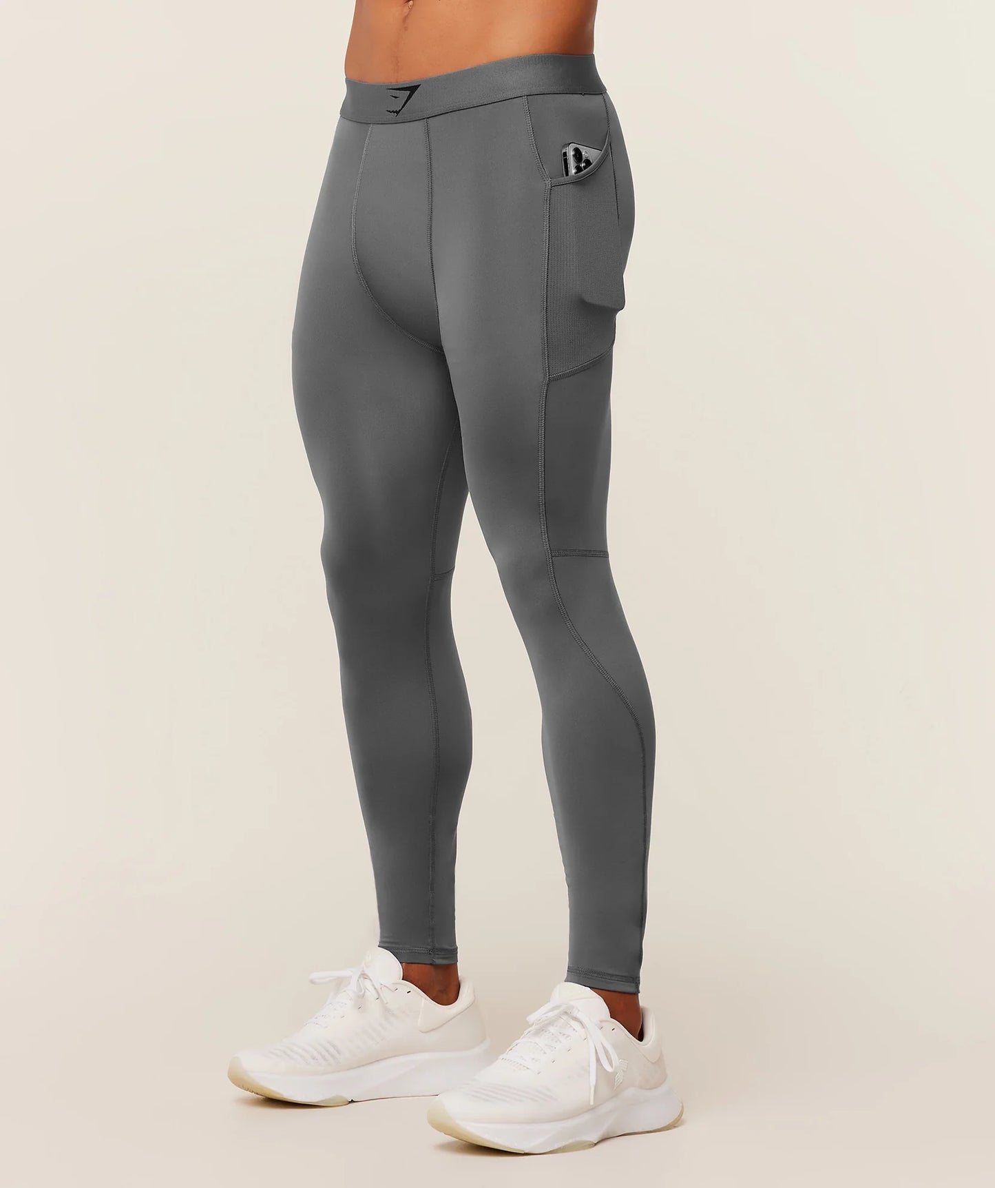 Mallas de entrenamiento Gymshark 🏋🏽 para hombre en Color gris y logo en negro Talla L y XXL