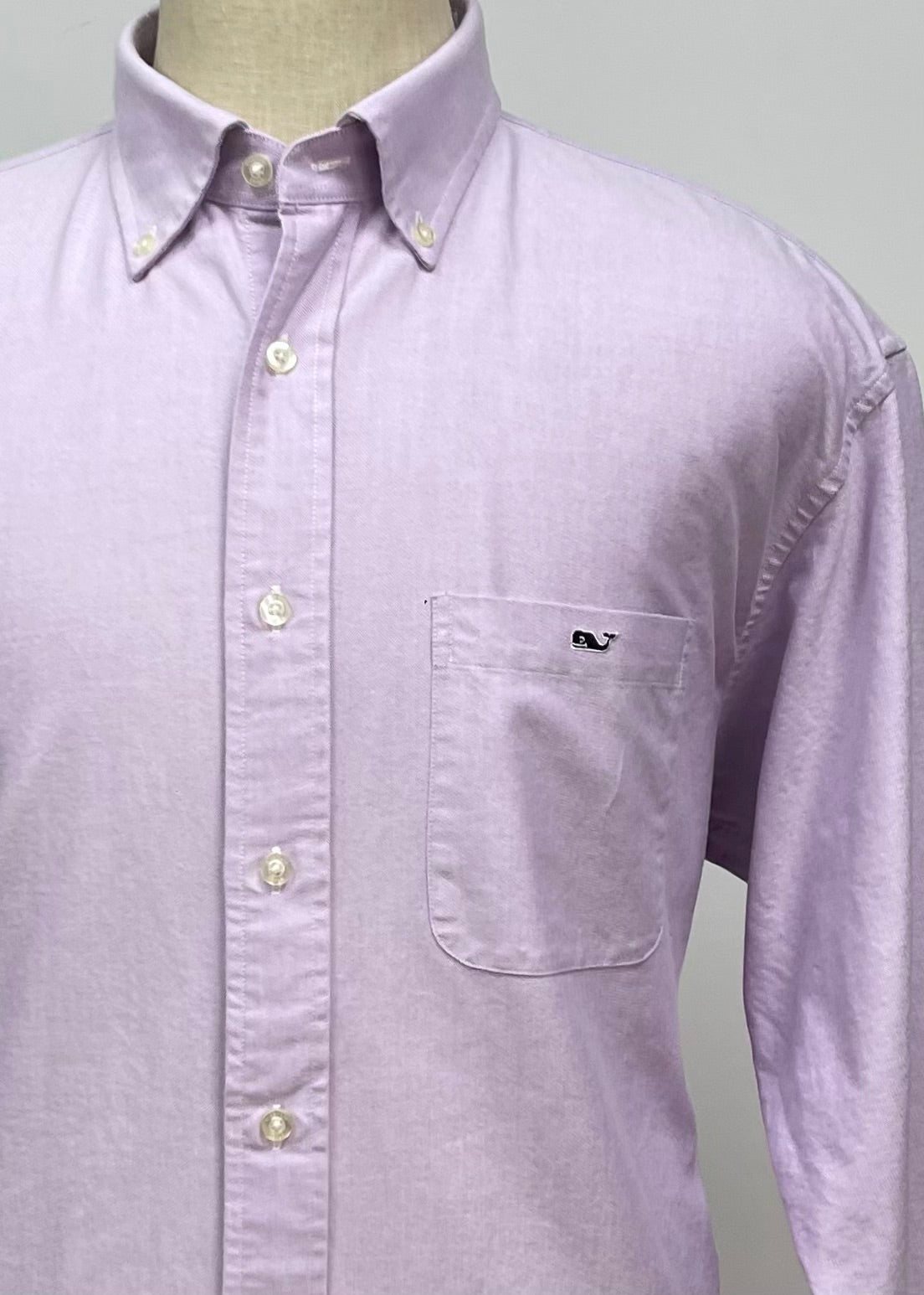 Camisa de botones Vineyard Vines 🐳 Oxford Color Lila Talla XXL Entalle Clasico