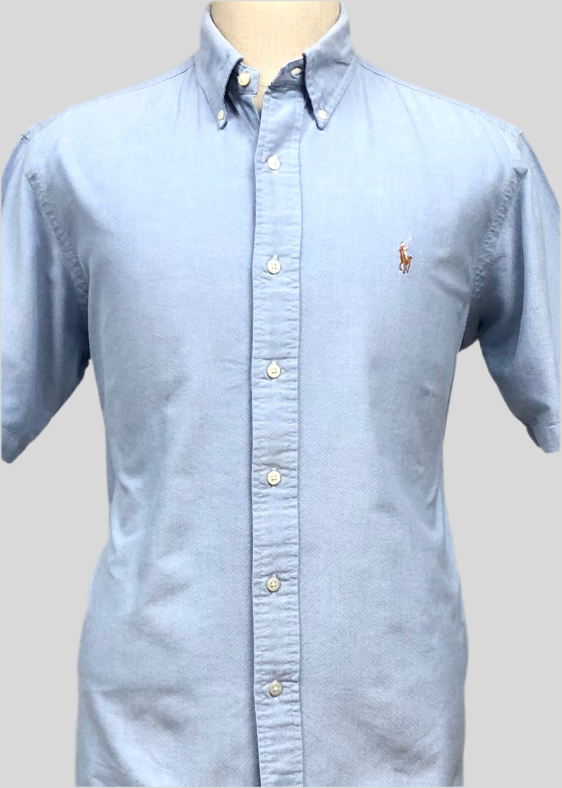 Camisa de botones en color celeste Oxford Polo Ralph Lauren 🏇🏼 Talla S Entalle Regular (ver descripción)