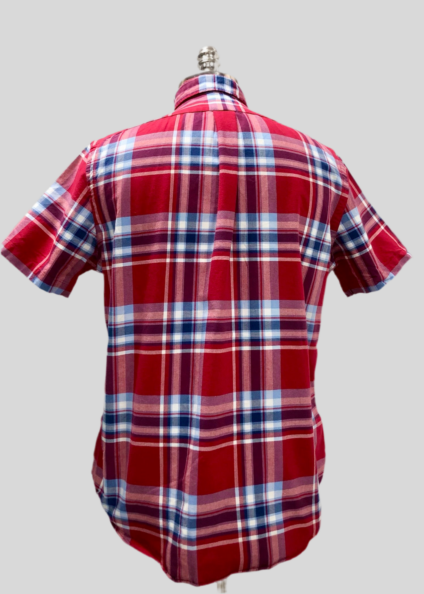 Camisa Polo Ralph Lauren 🏇🏼 Oxford con patron de cuadros en color rojo, azul y blanco Talla L Entalle Regular