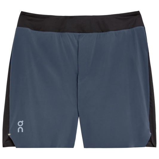 Shorts Híbrido On Running 🏃‍♂️ Tela performance ligera color azul y negro talla XL