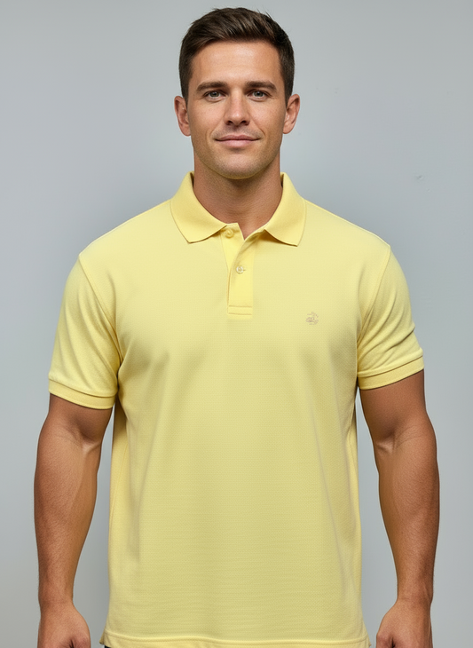 Camiseta Polo Brooks Brothers 🐑 color amarillo Talla XL Entalle Regular