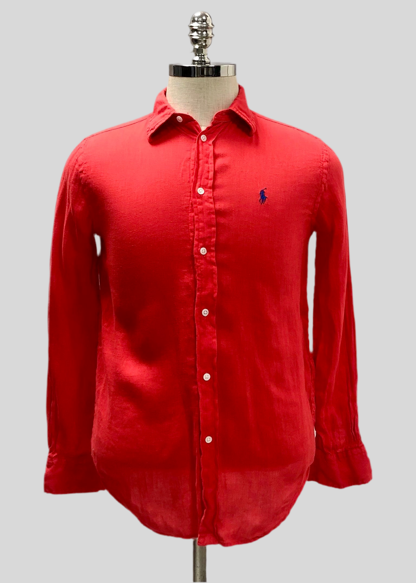 Camisa de botones Polo Ralph Lauren 🏇🏼 De Lino en color rojo Talla S Entalle Regular