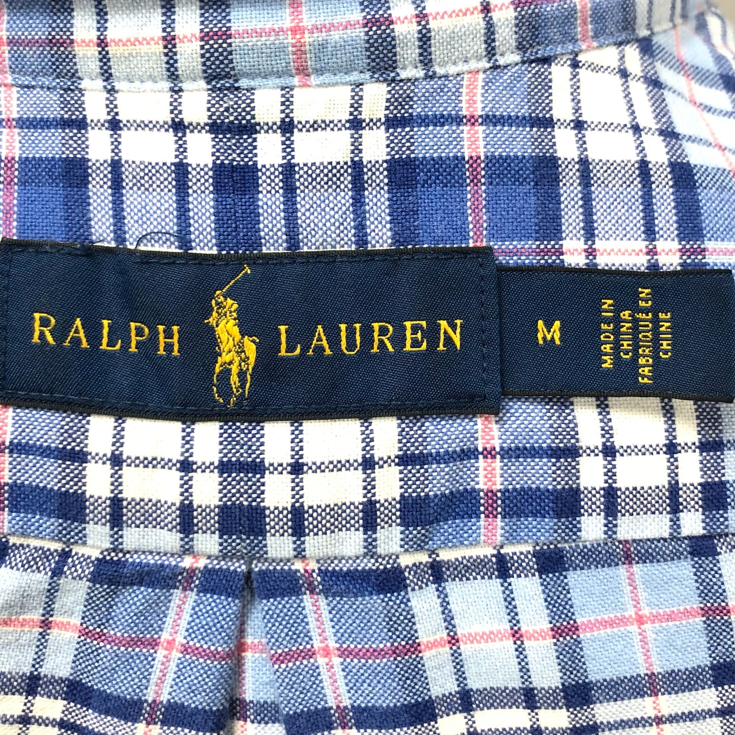 Camisa de botones Polo Ralph Lauren 🏇🏼 de cuadros azul, celeste y blanco Talla M Entalle Regular