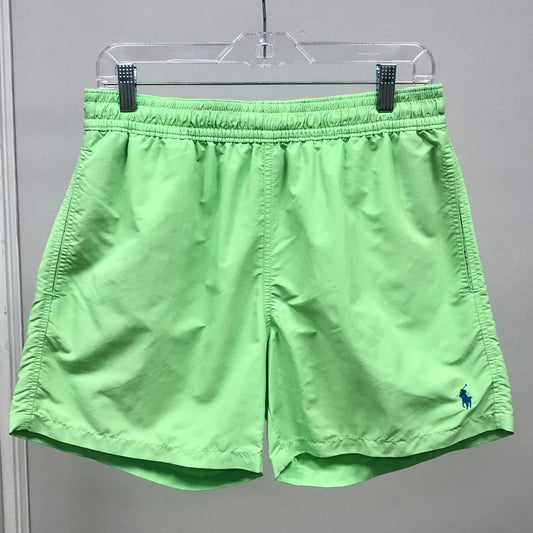 Short de baño Polo Ralph Lauren 🏇🏼color verde claro y logo bordado en color azul talla M