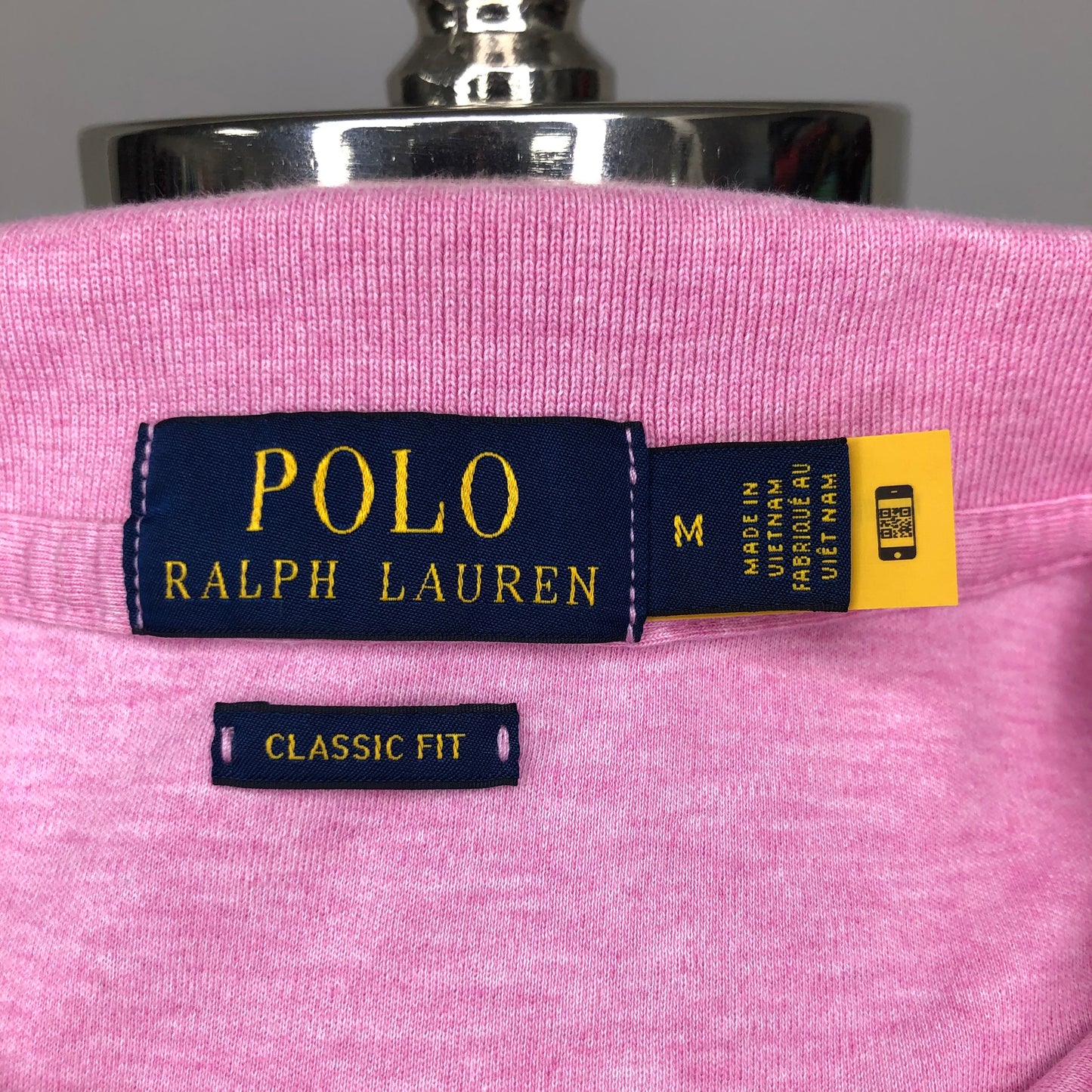 Camiseta Polo Ralph Lauren 🏇🏼 Pima color rosado Talla M Entalle Clásico