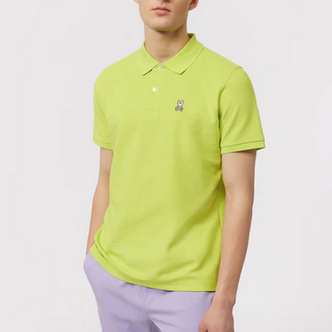 Camiseta Polo Psycho Bunny 🐰  color verde intenso clásico Talla XL Entalle Regular