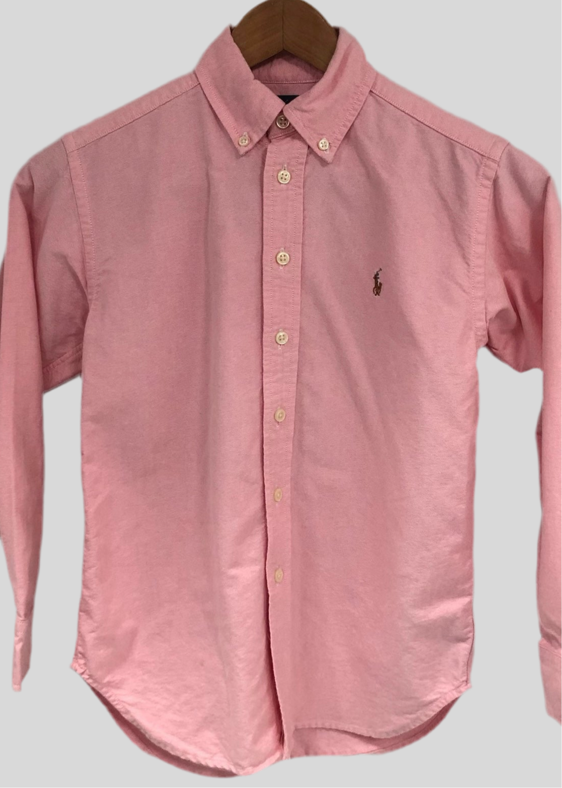 Camisa de mujer Polo Ralph Lauren 🏇🏼 Oxford en color rosado Talla M Entalle Regular