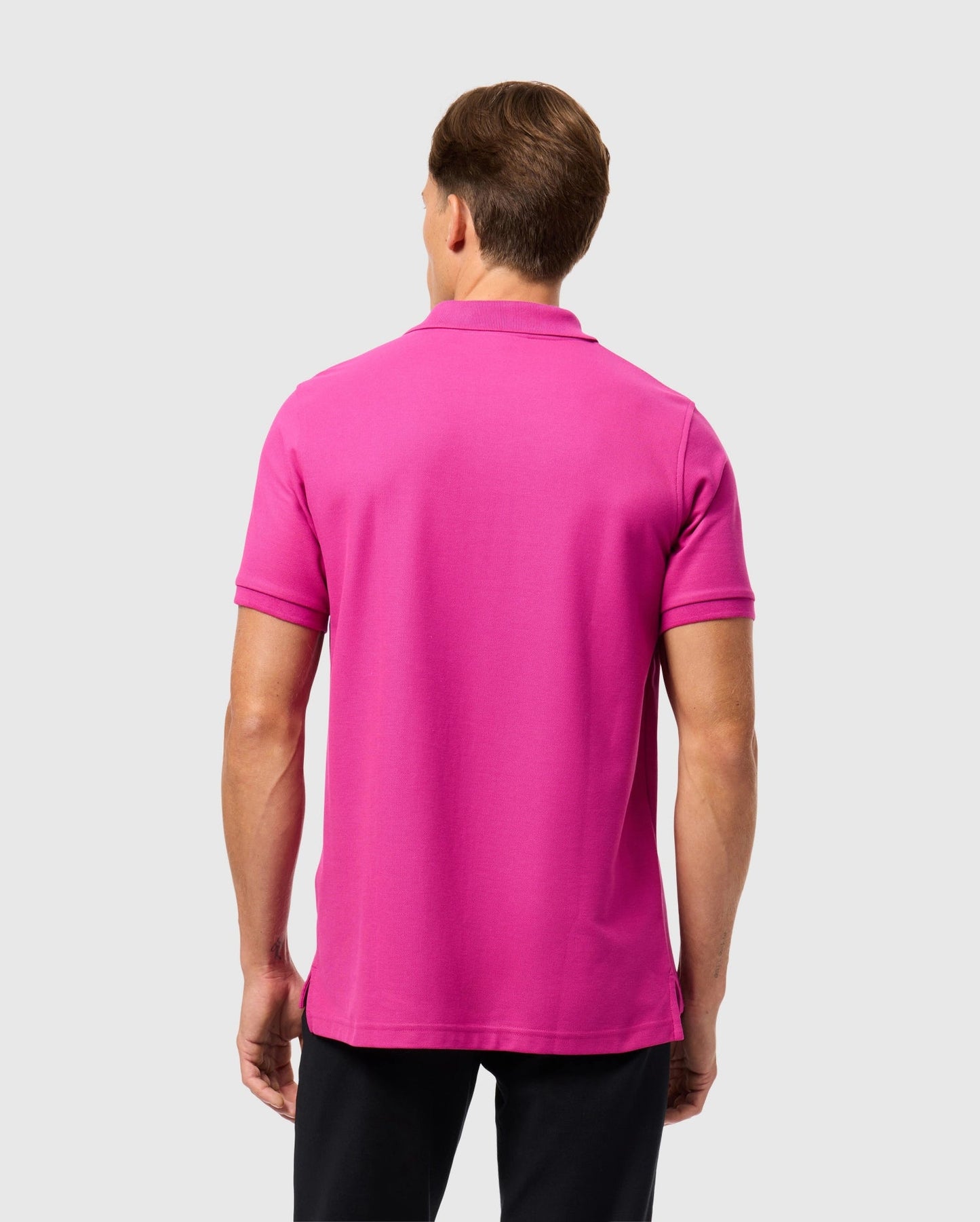 Camiseta Polo Psycho Bunny 🐰  color rosado intenso clásico Talla XL Entalle Regular