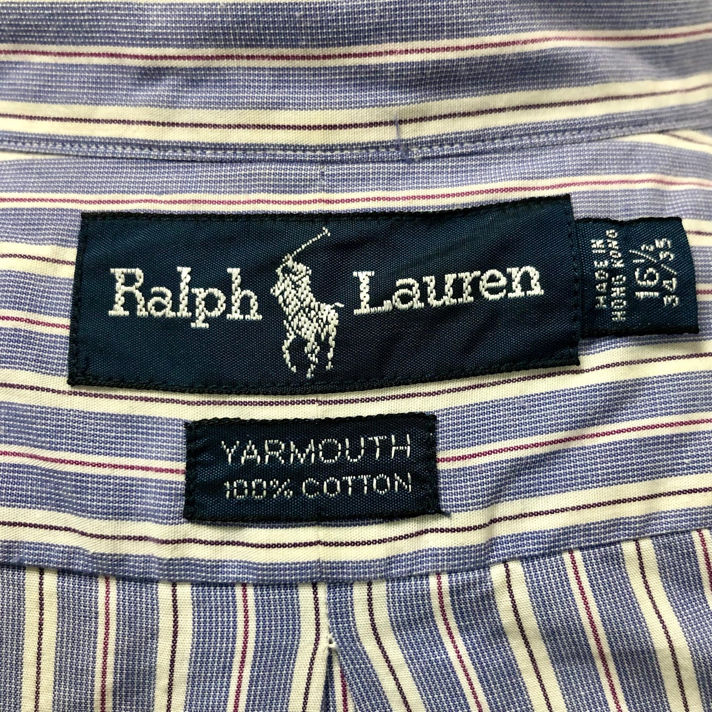 Camisa de botones Polo Ralph Lauren 🏇🏼 de rayas en color azul, rojo y blanco Talla XL Entalle Regular