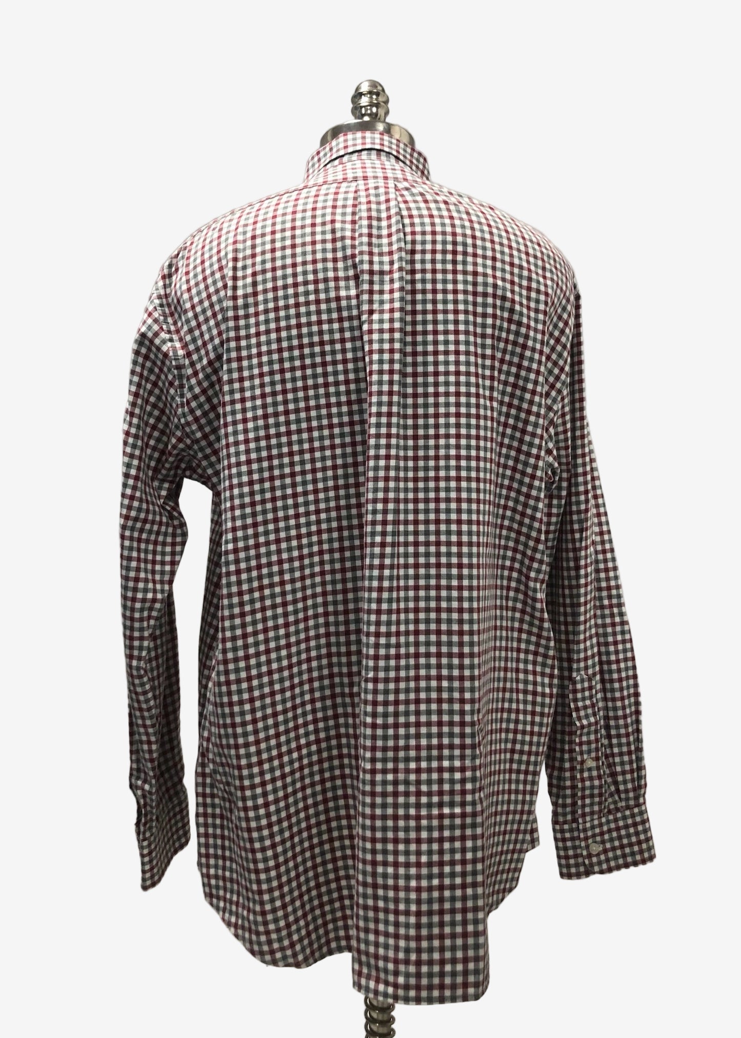 Camisa de botones Vineyard Vines 🐳 de cuadros en color verde oscuro, rojo oscuro y blanco Talla XL Entalle Slim Fit