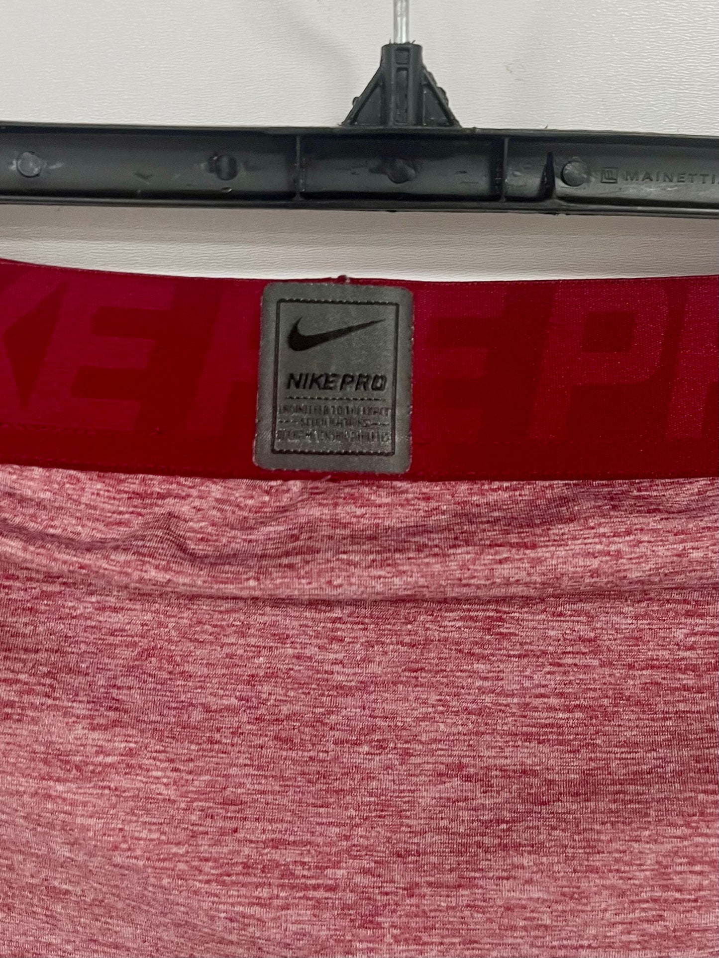Mallas de entrenamiento licra Nike ✔️ Pro Dri-FIT 3/4 para hombre en Color rojo y blanco Talla XL