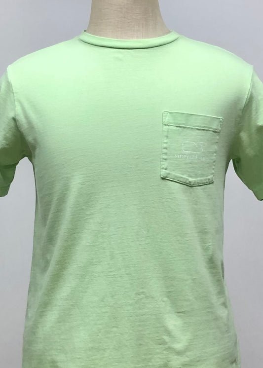 Camiseta cuello redondo Vineyard Vines 🐳 color verde claro con Diseño de ballena Talla Small