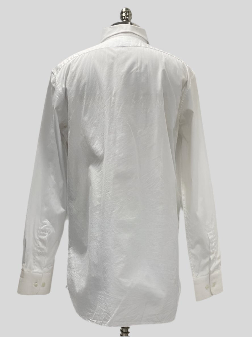 Camisa de botones Banana Republic en color blanco Talla L Entalle Slim Fit (ver descripción)