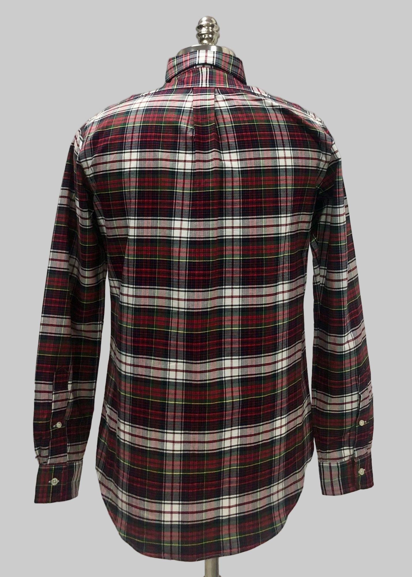 Camisa  Polo Ralph Lauren 🏇🏼 de cuadros tartán en color rojo, verde oscuro y blanco Talla S Entalle Regular