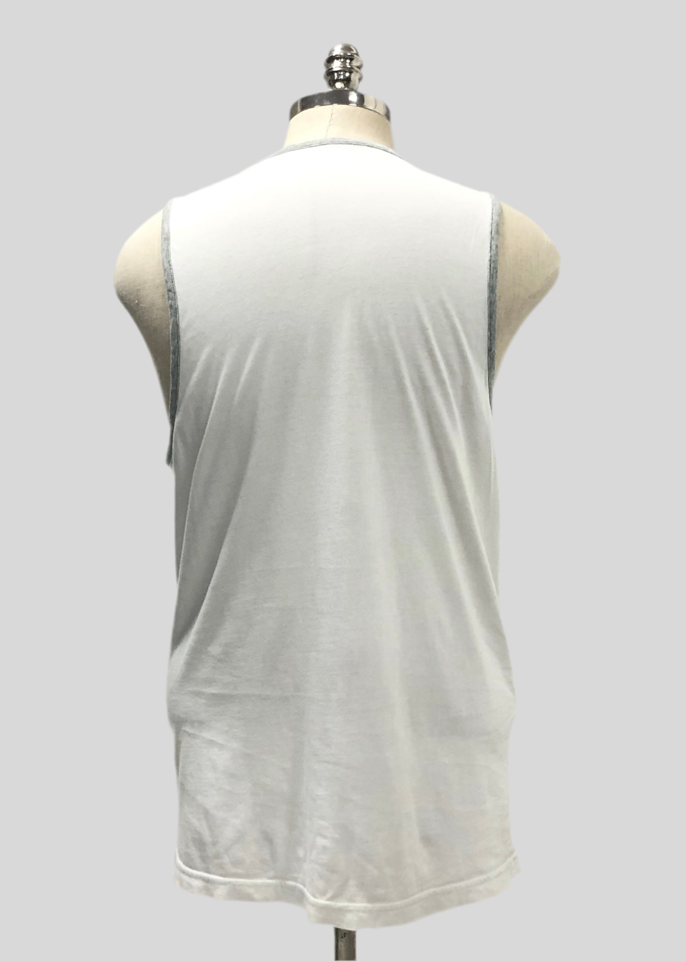 Camiseta sin mangas Aeropostale diseño de bandera en blanco y azul Talla M