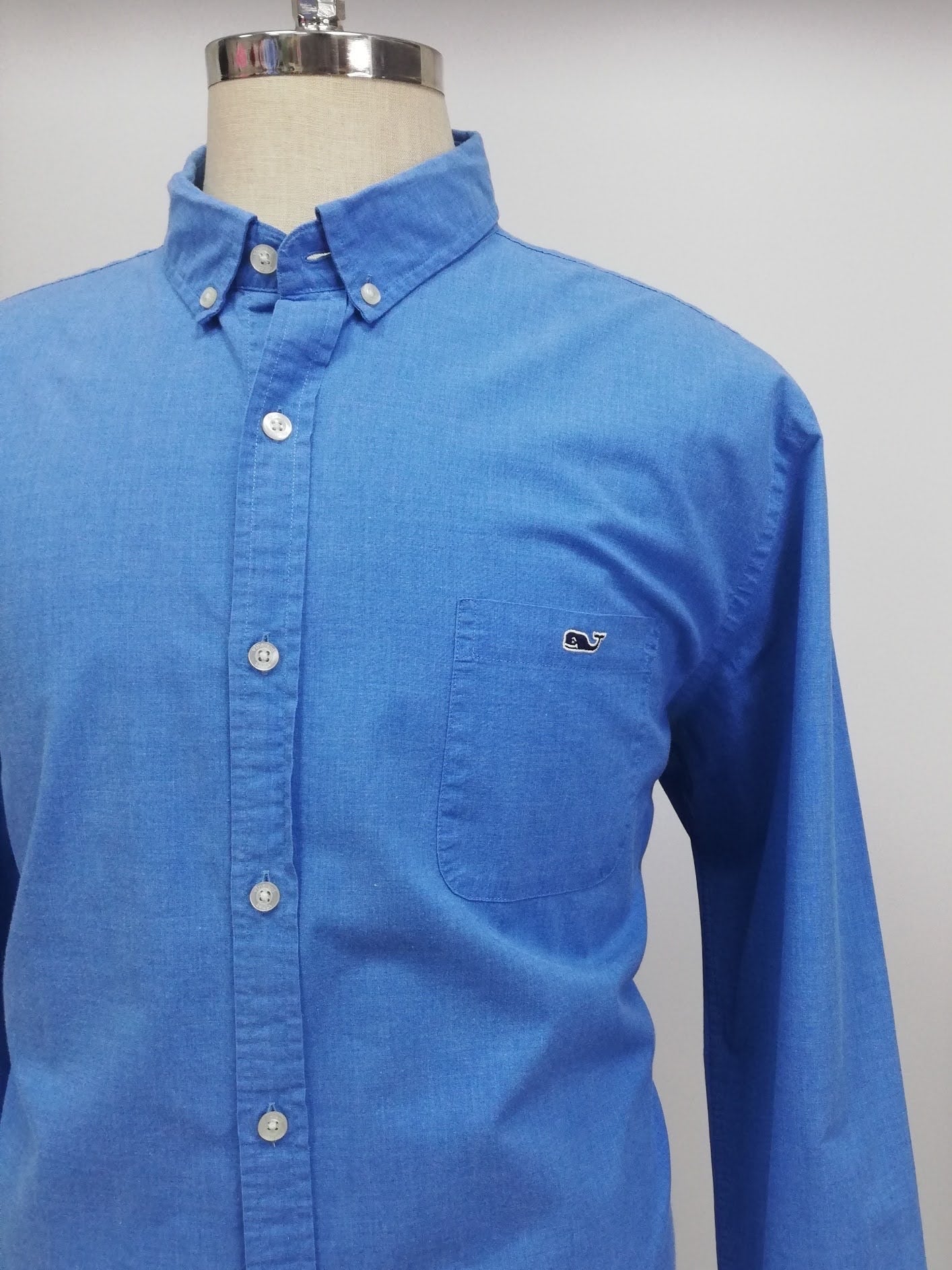 Camisa de botones Vineyard Vines 🐳 Color Azul Talla XXL Entalle Slim Fit