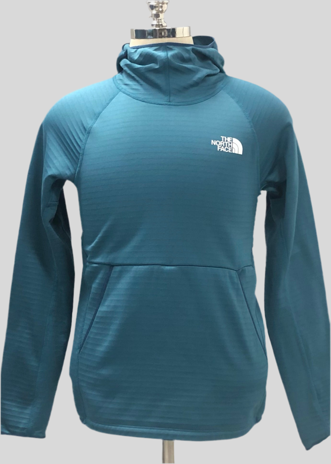 Sudadera Hoodie The North Face ⛰️ color verde esmeralda y logo blanco Talla S