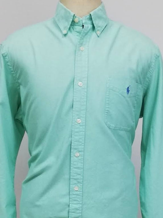 Camisa de botones Polo Ralph Lauren 🏇🏼 Oxford en color turquesa Talla XL Entalle Clásico (ver descripción)