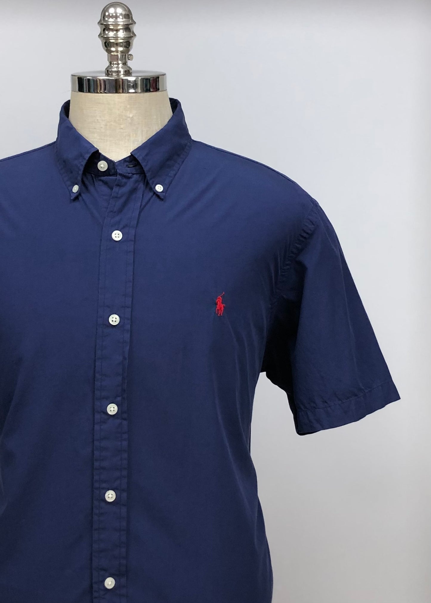 Camisa de botones Polo Ralph Lauren 🏇🏼 en color azul navy Talla 4XL Entalle Regular