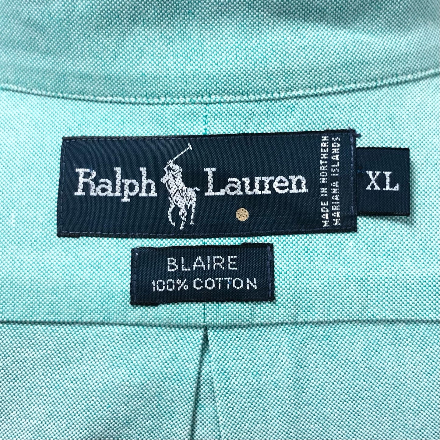 Camisa de botones Polo Ralph Lauren 🏇🏼 Oxford Color verde menta Talla XXL Entalle Regular