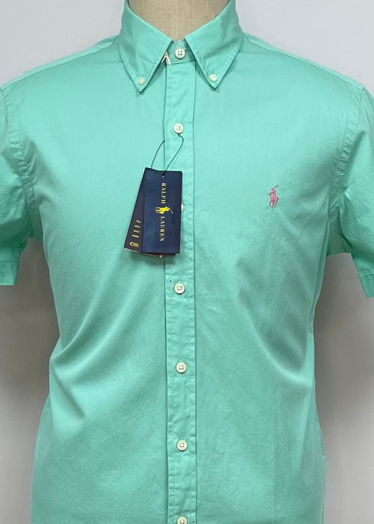 Camisa de botones Polo Ralph Lauren 🏇🏼 en color turquesa Talla M Entalle Regular