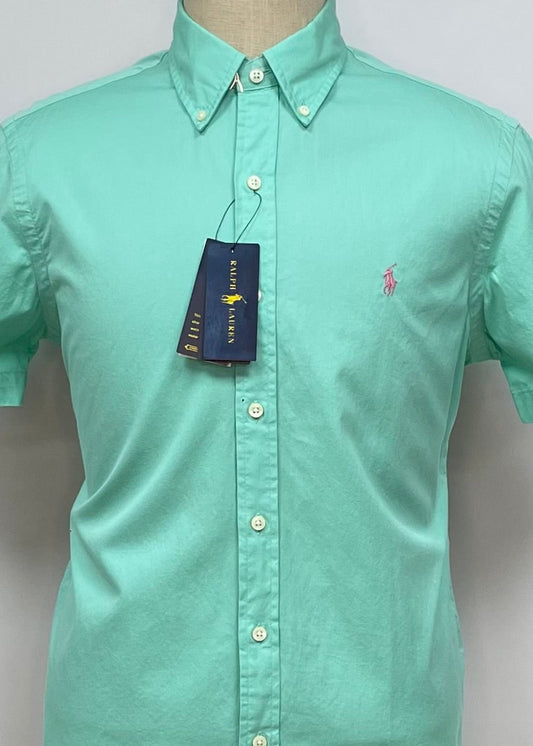 Camisa de botones Polo Ralph Lauren 🏇🏼 en color turquesa Talla S Entalle Regular