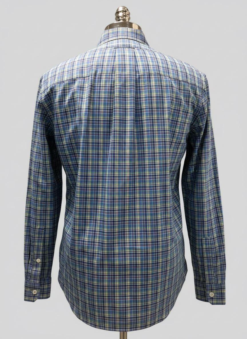 Camisa Polo Ralph Lauren 🏇🏼 De cuadros de color de azul, celeste, amarillo y blanco Talla M Entalle Regular