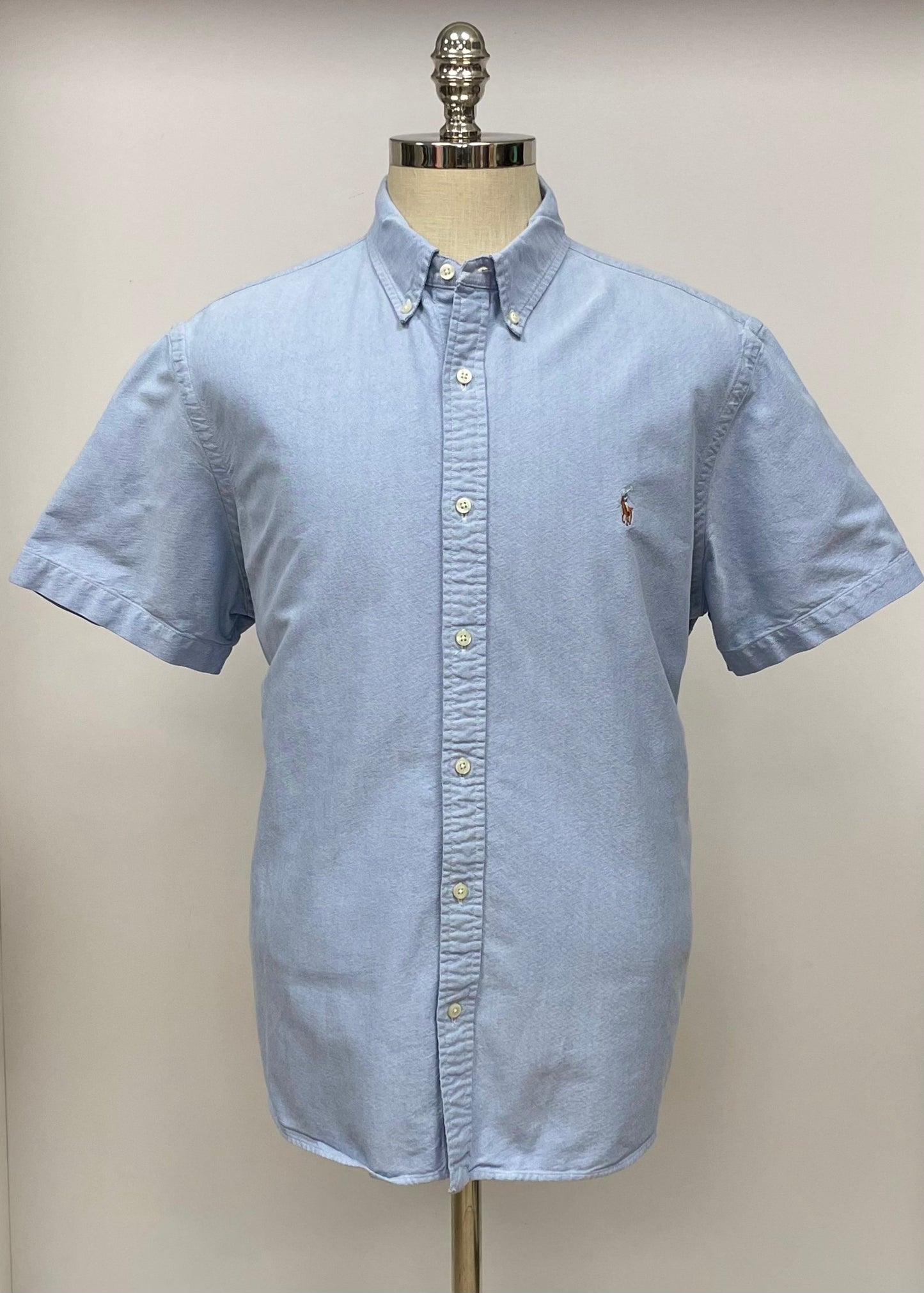 Camisa de botones en color celeste Oxford Polo Ralph Lauren 🏇🏼 Talla XXL Entalle Clásico