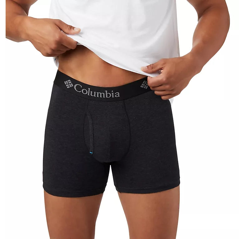 Combo de 3 Boxers Briefs Columbia 🔷 Tela de algodón stretch color Negro Talla   L